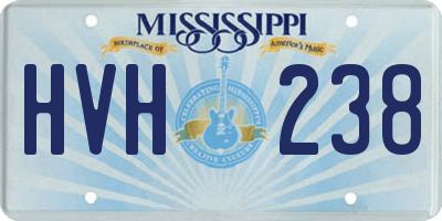 MS license plate HVH238
