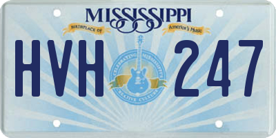 MS license plate HVH247