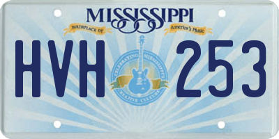 MS license plate HVH253