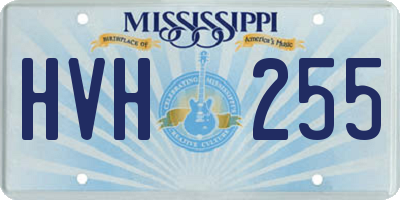 MS license plate HVH255