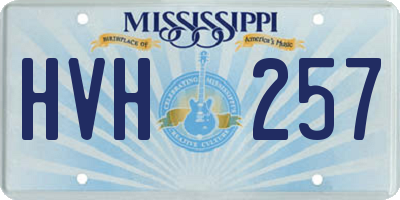 MS license plate HVH257