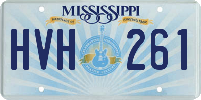 MS license plate HVH261
