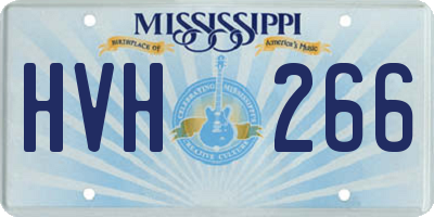MS license plate HVH266
