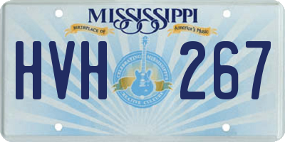 MS license plate HVH267