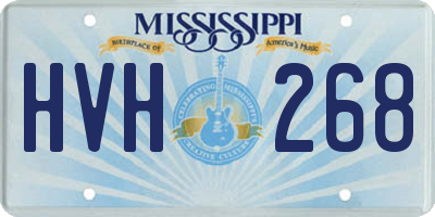 MS license plate HVH268