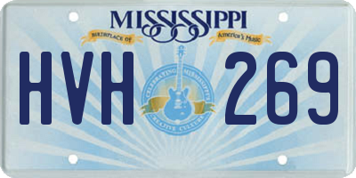 MS license plate HVH269