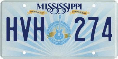MS license plate HVH274