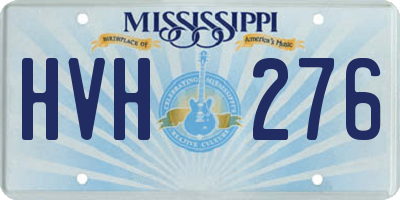 MS license plate HVH276