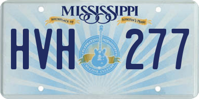 MS license plate HVH277
