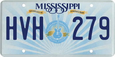MS license plate HVH279