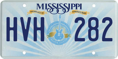 MS license plate HVH282