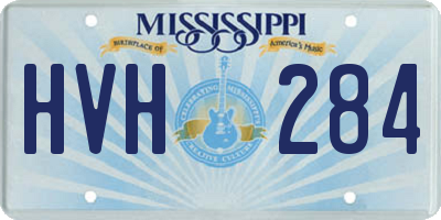MS license plate HVH284