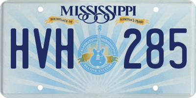 MS license plate HVH285