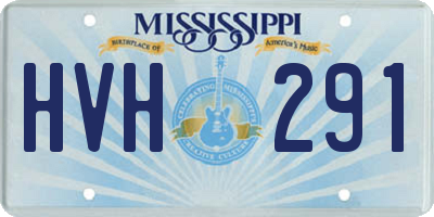 MS license plate HVH291