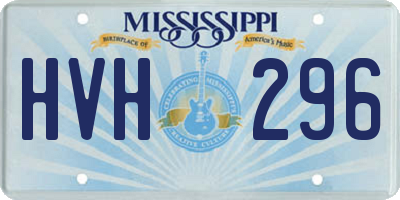 MS license plate HVH296