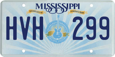 MS license plate HVH299