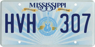 MS license plate HVH307