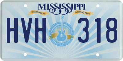 MS license plate HVH318
