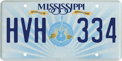 MS license plate HVH334
