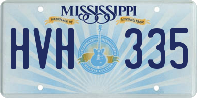 MS license plate HVH335