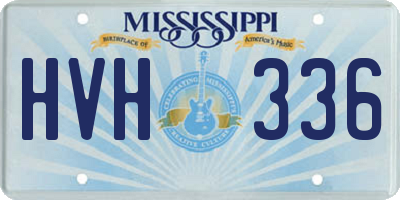 MS license plate HVH336