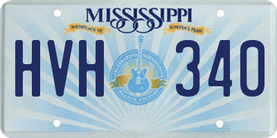 MS license plate HVH340