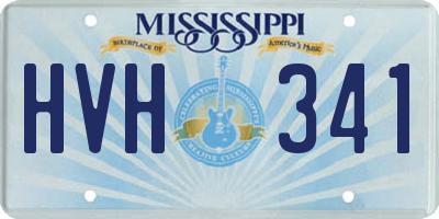 MS license plate HVH341