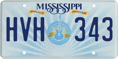 MS license plate HVH343