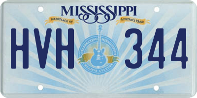 MS license plate HVH344