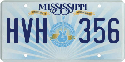MS license plate HVH356