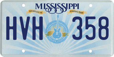 MS license plate HVH358