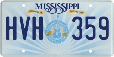 MS license plate HVH359