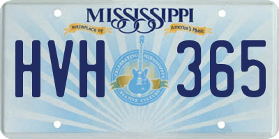 MS license plate HVH365