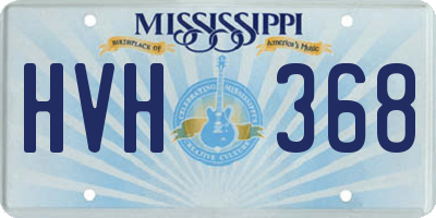 MS license plate HVH368