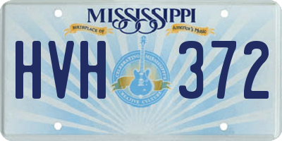 MS license plate HVH372