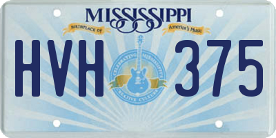 MS license plate HVH375