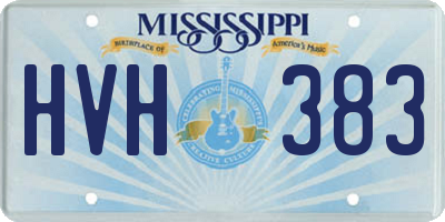 MS license plate HVH383