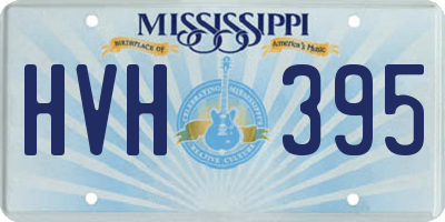 MS license plate HVH395