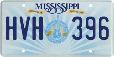 MS license plate HVH396