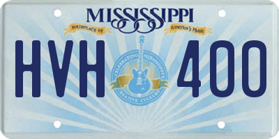 MS license plate HVH400