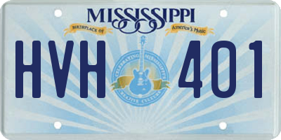 MS license plate HVH401