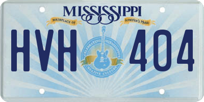MS license plate HVH404