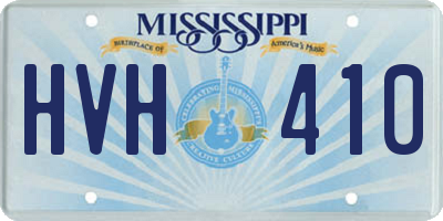 MS license plate HVH410