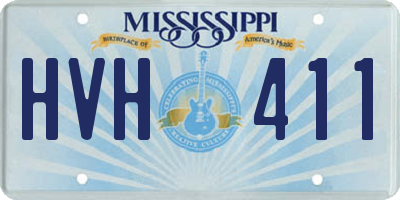 MS license plate HVH411