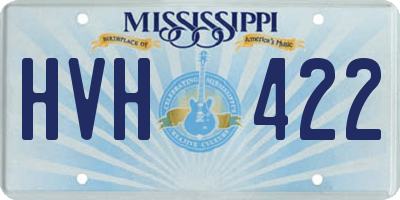 MS license plate HVH422