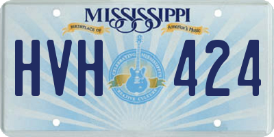 MS license plate HVH424
