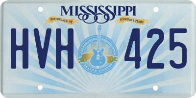 MS license plate HVH425