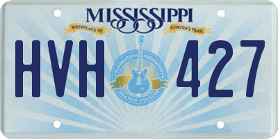 MS license plate HVH427