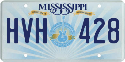 MS license plate HVH428