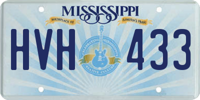 MS license plate HVH433